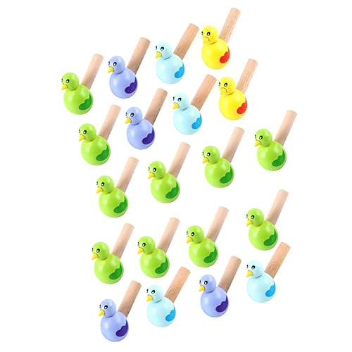 Milisten 20 Stück Holzpfeifen Vogel Design Lustige Spielzeuge für Musik und Lernaktivitäten als Mitgebsel und Farblich Gemischt Zufällige Farbe Zufällige Farbe von Milisten