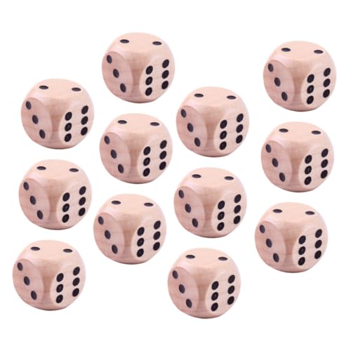 Milisten 20 Stück Holzspielwürfel Runde Ecken Dekorative Punktewürfel aus Natürlichem Holz für Partyspiele Unterricht und Mathe Spiele Robust und Langlebig Milisten 20 Stück Holzspielwürfel Runde Ecken Dekorative Punktewürfel aus Natürlichem Holz für Partyspiele Unterricht und Mathe Spiele Robust und Langlebig von Milisten
