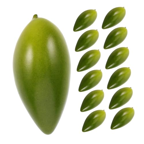 Milisten 20 Stück Imitation Olive Simulation Olive Frucht Olivendekor Kunstfruchtdekor Künstliche Früchte Modell Lebensechte Früchte Gefälschte Fruchtdekor Olivenmodelle Grün Hochdruck von Milisten