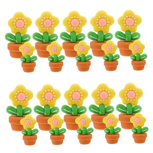 Milisten 20 Stück Kleine Pflanzen Mini Vase Miniatur Puppenhaus Miniatur Puppenhaus Miniatur Blumentöpfe Puppenhaus Miniaturen Künstliche Bonsai Mini Markengarten Puppenhaus von Milisten