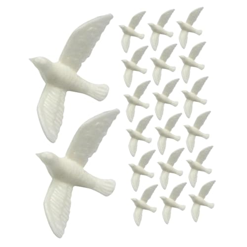 Milisten 20 Stück Kleines weißes Taubenmodell Mini Puppe Ornamente Kleinkinder winzig Stellen Sie Sich vor, zu Vögel Kinderspielzeug Harz Milisten 20 Stück Kleines weißes Taubenmodell Mini Puppe Ornamente Kleinkinder winzig Stellen Sie Sich vor, zu Vögel Kinderspielzeug Harz von Milisten