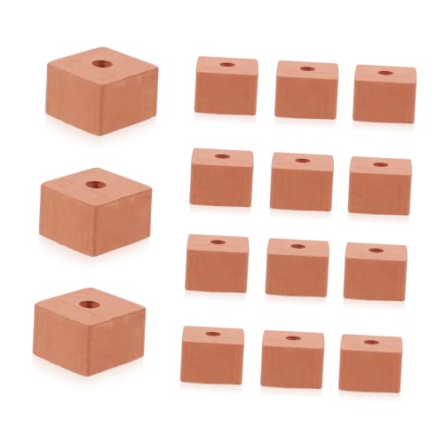 Milisten 20 Stück Mikrolandschaftssteine Block winziges Gebäude Architektur gefälscht miniatursteine ​​selber Machen Mikro-Landschaftsziegel Keramik Orange von Milisten