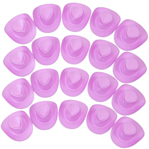 Milisten 20 Stück Mini-Cowboyhut Cowgirl Kuhmädchenhut Party Hüte Masse Fälschung Weiß austauschbare Puppenhüte Hut für Puppen Kleine Hüte zum Selbermachen Plastik Violett Milisten 20 Stück Mini-Cowboyhut Cowgirl Kuhmädchenhut Party Hüte Masse Fälschung Weiß austauschbare Puppenhüte Hut für Puppen Kleine Hüte zum Selbermachen Plastik Violett von Milisten