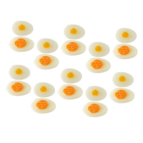 Milisten 20 Stück Mini -Eierspielzeug Mini-Ei- Miniaturmodell eines gekochten Eies Mikro-Landschafts-Ei- Miniatur-Ei- Miniaturen Küche Miniatur-halbes Ei PVC Milisten 20 Stück Mini -Eierspielzeug Mini-Ei- Miniaturmodell eines gekochten Eies Mikro-Landschafts-Ei- Miniatur-Ei- Miniaturen Küche Miniatur-halbes Ei PVC von Milisten