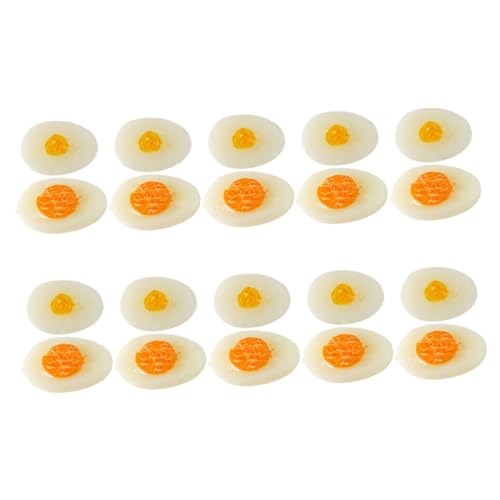 Milisten 20 Stück Mini -Eierspielzeug Mini-Halbei-Modelle kleines Ei Rollenspiel-Ei-Modell Mini- Mini Küchenei Miniatur-Ei-Modell- Essen vorgeben Mini House Mini PVC Milisten 20 Stück Mini -Eierspielzeug Mini-Halbei-Modelle kleines Ei Rollenspiel-Ei-Modell Mini- Mini Küchenei Miniatur-Ei-Modell- Essen vorgeben Mini House Mini PVC von Milisten