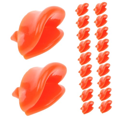 Milisten 20 Stück Mini Ente Schnabel Dekoration Cosplay Zubehör DIY Gummiente Mundspielzeug mit Realistischer Lippenkante für Kreative Bastelprojekte von Milisten
