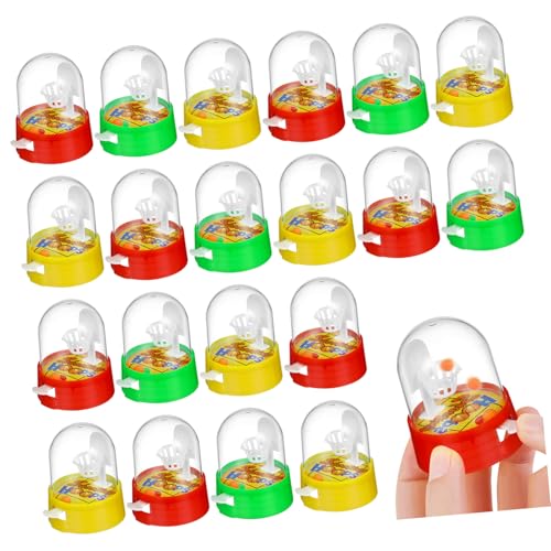 Milisten 20 Stück Mini Finger Basketball Teiliges Desktop Basketballspiel für Farbenfrohes Design Robustes Material Lernspielzeug für Drinnen Zufällige Farbe Zufällige Farbe von Milisten