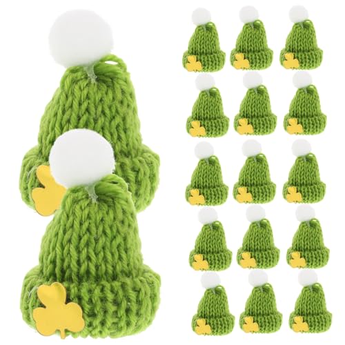 Milisten 20 Stück Mini Hüte für Bastelarbeiten Kleine Irische Mützen für Patrick's Day Dekorationen und Hüte für Puppen und Feste von Milisten