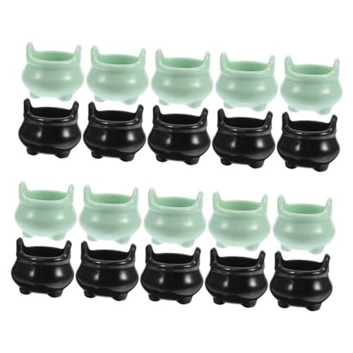 Milisten 20 Stück Mini -Kesselspielzeug Mini-Kessel Dekorationen Keramik winzig Miniatur-Geist Miniatur-Halloween-Kessel Halloween-Miniaturkessel aus kleinen Kesseltöpfen Plastik Milisten 20 Stück Mini -Kesselspielzeug Mini-Kessel Dekorationen Keramik winzig Miniatur-Geist Miniatur-Halloween-Kessel Halloween-Miniaturkessel aus kleinen Kesseltöpfen Plastik von Milisten