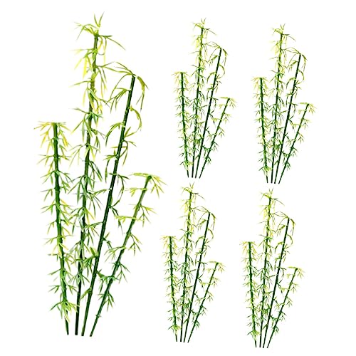 Milisten 20 Stück Mini Künstlicher Bambus Teiliges für Mikrolandschaft und Sandtisch Lebensechte Deko für Kreative Gartenprojekte und DIY Milisten 20 Stück Mini Künstlicher Bambus Teiliges für Mikrolandschaft und Sandtisch Lebensechte Deko für Kreative Gartenprojekte und DIY von Milisten