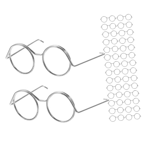Milisten 20 Stück Mini Puppenbrillen Für Miniaturpuppen Kleines Zubehör Dekoration Brillen Requisiten Puppen Ankleidezubehör Dekorative Puppenbrillen Bezaubernde Kleine Brillen von Milisten