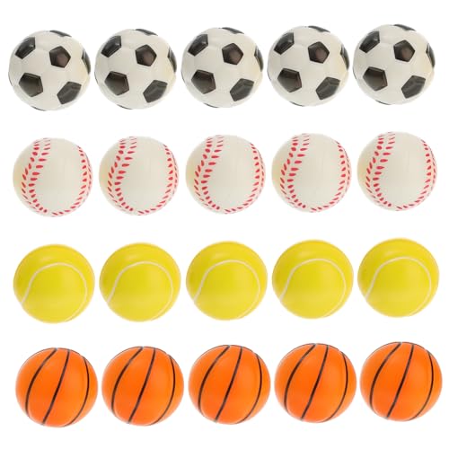 Milisten 20 Stück Kleiner Schaumstoff Sportbälle Stressbälle für Erwachsene Quetschspielzeug für Party Stressabbau Fingerfertigkeitstraining Milisten 20 Stück Kleiner Schaumstoff Sportbälle Stressbälle für Erwachsene Quetschspielzeug für Party Stressabbau Fingerfertigkeitstraining von Milisten