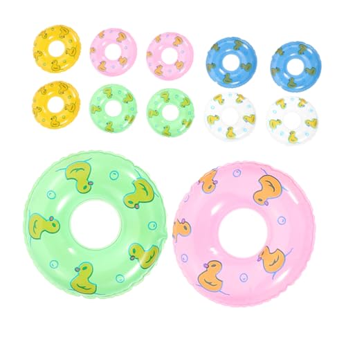 Milisten 20 Stück Mini Schwimmringe Teiliges Dekorative Miniature Schwimmringe aus Spielzeuge für Puppenhäuser und Fotorequisiten Farbauswahl Farben Wasserspielzeug für Parties von Milisten