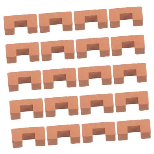 Milisten 20 Stück Mini-Steine Miniatur-Zubehör winziges Hausgebäude winzige Konstruktion bausteine realistische Miniatur winzige Ziegel kleine Hausmodelle Ton Orange Milisten 20 Stück Mini-Steine Miniatur-Zubehör winziges Hausgebäude winzige Konstruktion bausteine realistische Miniatur winzige Ziegel kleine Hausmodelle Ton Orange von Milisten