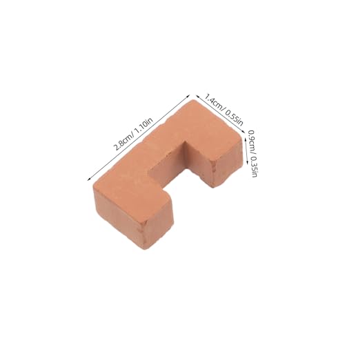 Milisten 20 Stück Mini-Steine winzige Ziegel DIY -Handwerk Puppenhausgebäude Modellsteine Mini-Gartenzubehör realistische gefälschte Ziegel Tiny-House-Modelle Ton Orange Milisten 20 Stück Mini-Steine winzige Ziegel DIY -Handwerk Puppenhausgebäude Modellsteine Mini-Gartenzubehör realistische gefälschte Ziegel Tiny-House-Modelle Ton Orange von Milisten