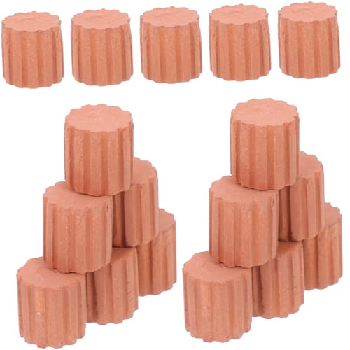 Milisten 20 Stück Miniatur Ziegelsteine für DIY Sandtisch Modellbau Kleine Tonziegel für Puppenhaus und Kreative Projekte von Milisten