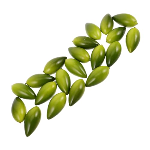 Milisten 20 Stück Olivenimitat Künstliche Obstornamente Simulation Olivenfrucht Olivenornament Olivenmodelle Olive Dekorationen Falsche Früchte Hochdruck-polyethylen Green Milisten 20 Stück Olivenimitat Künstliche Obstornamente Simulation Olivenfrucht Olivenornament Olivenmodelle Olive Dekorationen Falsche Früchte Hochdruck-polyethylen Green von Milisten