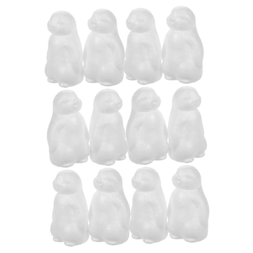 Milisten 20 Stück Pinguin Pinguine Mini Figuren Pinguin Actionfigur Pinguin Kuchenaufsatz Pinguin Figuren Mini Tierfiguren Pinguin Figuren Schaumstoff Weiß von Milisten