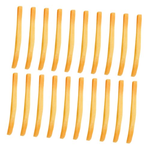 Milisten 20 Stück Pommes Frites Modell Künstliche Lebensmittel Künstliche Pommes Frites Kunststoff Lebensmitteldekoration Fast Food Lebensmittel Realistische Lebensmittel von Milisten