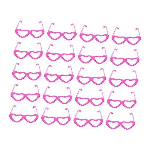 Milisten 20 Stück Puppenspielzeugzubehör Herz Mädchen Puppenbrille Liebe Brillen Partybrille Für Sonnenbrille Miniaturbrille Rosa Plastik Milisten 20 Stück Puppenspielzeugzubehör Herz Mädchen Puppenbrille Liebe Brillen Partybrille Für Sonnenbrille Miniaturbrille Rosa Plastik von Milisten