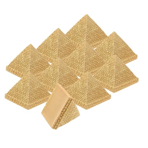 Milisten 20 Stück Pyramidenmodell Pyramidendekor Lustige Figuren Schreibtischzubehör Für Frauen Figuren Pyramidenschmuck Büro Schreibtisch Ornamente Frauen Pyramidenständer Harz von Milisten