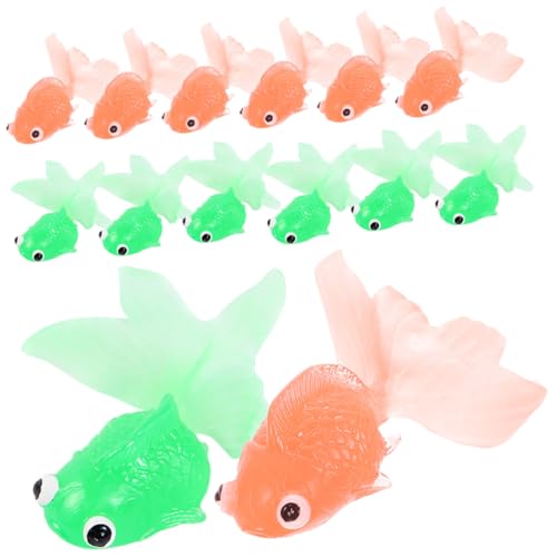 Milisten 20 Stück Realistische Schwimmende Fake Goldfische aus TPR Farbige Aquarium Deko Orange und Grün Lebensechte Künstliche Fischornamente für Fischbecken Milisten 20 Stück Realistische Schwimmende Fake Goldfische aus TPR Farbige Aquarium Deko Orange und Grün Lebensechte Künstliche Fischornamente für Fischbecken von Milisten