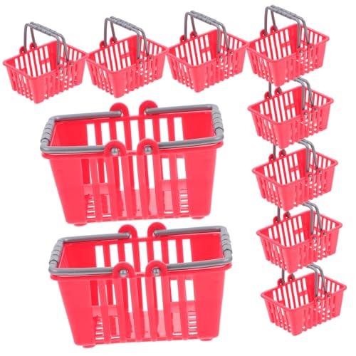 Milisten 20 Stück Simulierte Einkaufskorbsspielzeug Mini Lebensmittelgeschäft Kinderspielzeug Kleiner Einkaufskorb Mädchen Für Kleinkinder Winzig Kinderkorb Rot Plastik Milisten 20 Stück Simulierte Einkaufskorbsspielzeug Mini Lebensmittelgeschäft Kinderspielzeug Kleiner Einkaufskorb Mädchen Für Kleinkinder Winzig Kinderkorb Rot Plastik von Milisten