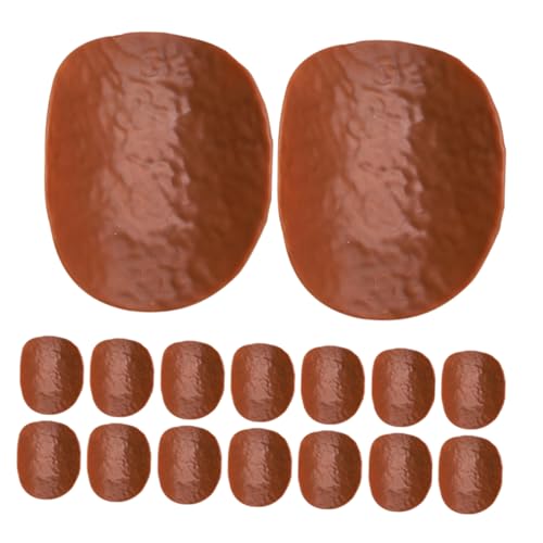 Milisten 20 Stück Simulierte Kartoffelchips gefälschtes Gebäck Kartoffelschneider für Pommes Pommes-Frites-Partydekorationen 1:1 Kartoffelchips Simuliertes Modell Plastikgemüse PVC Kaffee von Milisten
