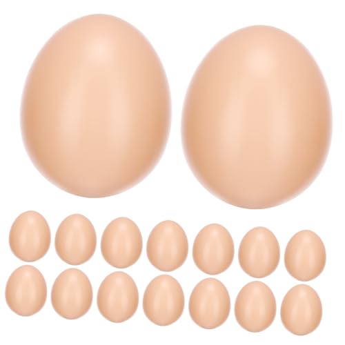 Milisten 20 Stück Simulierte Plastikeispielzeug künstlich Fake Food realistische Eier gefälschtes Ei Huhn bunt Kind DIY-Simulationseier Eier gefälscht Eier Khaki Milisten 20 Stück Simulierte Plastikeispielzeug künstlich Fake Food realistische Eier gefälschtes Ei Huhn bunt Kind DIY-Simulationseier Eier gefälscht Eier Khaki von Milisten