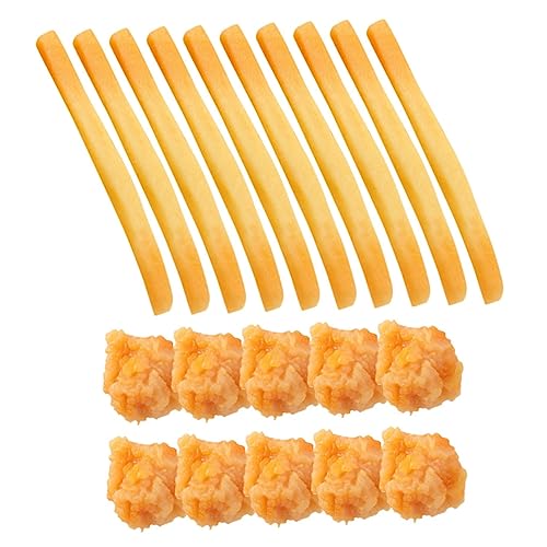 Milisten 20 Stück Snackmodellspielzeug Anzeige gefälscht Pommes frittes Huhn Künstliches Hühnchen-Popcorn schnell Simulation Französisch Faux-Pommes-Frites-Modell künstliche Requisiten PVC Milisten 20 Stück Snackmodellspielzeug Anzeige gefälscht Pommes frittes Huhn Künstliches Hühnchen-Popcorn schnell Simulation Französisch Faux-Pommes-Frites-Modell künstliche Requisiten PVC von Milisten