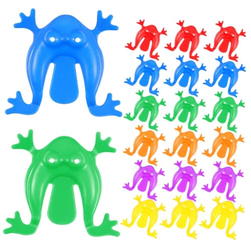 Milisten 20 Stück Springfroschspielzeug Frosch Springendes Kleine Frosch-Pullover- Party Gefälligkeiten Frösche Plastik von Milisten