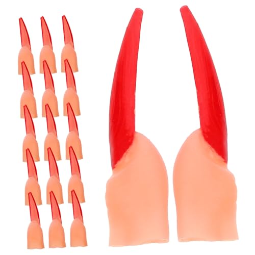 Milisten 20 Stück Teiliges Halloween Fake Fingers mit Roten Fingernägeln Realistische Kunststoff Hexenfinger für Kostümpartys Zombie Cosplay Gruselige Halloween Deko und Streichspielzeug Milisten 20 Stück Teiliges Halloween Fake Fingers mit Roten Fingernägeln Realistische Kunststoff Hexenfinger für Kostümpartys Zombie Cosplay Gruselige Halloween Deko und Streichspielzeug von Milisten