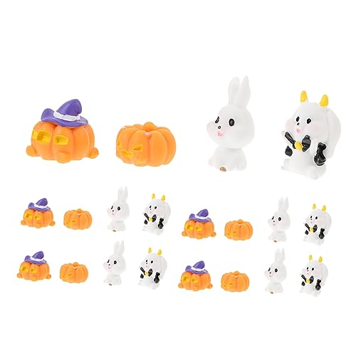 Milisten 20 Stück Teiliges Halloween Miniatur Dekorationsset Süße Figuren für DIY Projekte und Mini zur Gestaltung von Halloween Themen für Tischdekorationen von Milisten