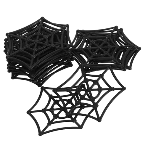 Milisten 20 Stück Teiliges Halloween Spinnennetz aus Leichtem Kunststoff Realistische Deko für Innen und Außen Wiederverwendbar Gruselige Partydekoration für Wand Fenster Baumzweige für von Milisten
