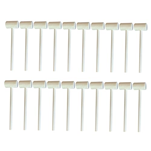Milisten 20 Stück Teiliges Holzspielzeug Mini Hammer Stabiles Montessori Mallet Ergonomisch Sicher für Vielseitig für Basteln Partyspiele von Koordination und Feinmotorik von Milisten
