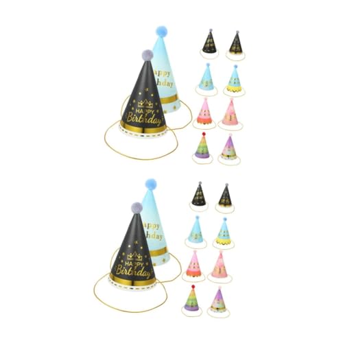Milisten 20 Stück Teiliges Kindergeburtstags Partyhüte Set aus Papier Bunte Geburtstagskronen Leichte und Bequeme Partyhüte für Jungen und Mädchen als Partydeko und Zufällige Farbe Milisten 20 Stück Teiliges Kindergeburtstags Partyhüte Set aus Papier Bunte Geburtstagskronen Leichte und Bequeme Partyhüte für Jungen und Mädchen als Partydeko und Zufällige Farbe von Milisten