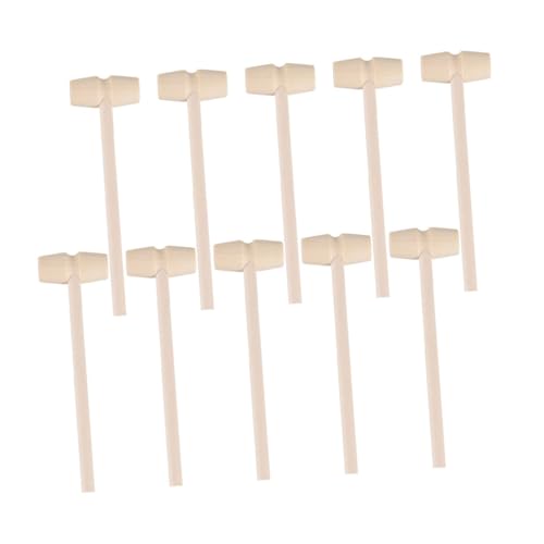 Milisten 20 Stück Teiliges Mini Holzhammer für Ergonomische Griffe Glatte Kanten Robustes Material für Kleine Mädchen Lernen Sicher und Langlebig von Milisten