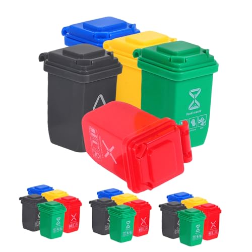 Milisten 20 Stück Teiliges Mini-mülleimer Deckel Miniatur Abfallbehälter Realistische Mini Mülltonnen für Puppenhaus Desktop-mülleimer Multifunktionale Kleine Abfallkörbe für Büro und Milisten 20 Stück Teiliges Mini-mülleimer Deckel Miniatur Abfallbehälter Realistische Mini Mülltonnen für Puppenhaus Desktop-mülleimer Multifunktionale Kleine Abfallkörbe für Büro und von Milisten