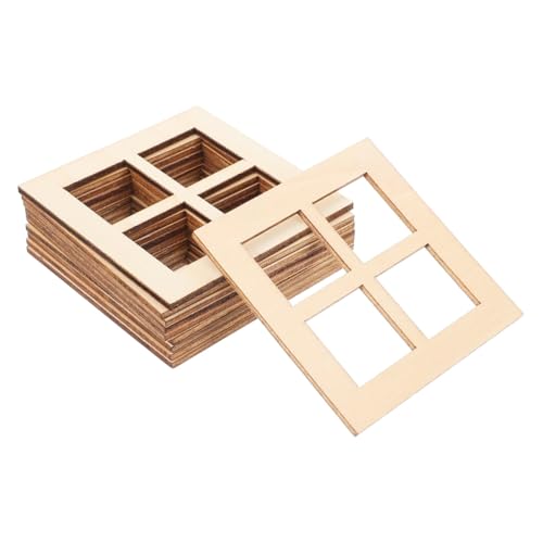 Milisten 20 Stück Teiliges Miniatur holzfensterrahmen Vielseitige Kleine Fenster für Puppenhaus DIY Wiederverwendbar Leichte Dekoration für Miniaturmöbel und Kreative Bastelprojekte Milisten 20 Stück Teiliges Miniatur holzfensterrahmen Vielseitige Kleine Fenster für Puppenhaus DIY Wiederverwendbar Leichte Dekoration für Miniaturmöbel und Kreative Bastelprojekte von Milisten