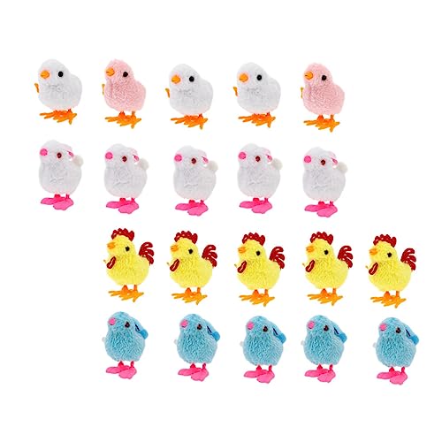 Milisten 20 Stück Teiliges Ostern Aufziehspielzeug mit Flauschigen Küken und Plüschhasen Bunte Wind Up Spielzeuge Plüsch Lustige Partygeschenke für Geburtstagsfeiern Zufällige Farbe Milisten 20 Stück Teiliges Ostern Aufziehspielzeug mit Flauschigen Küken und Plüschhasen Bunte Wind Up Spielzeuge Plüsch Lustige Partygeschenke für Geburtstagsfeiern Zufällige Farbe von Milisten