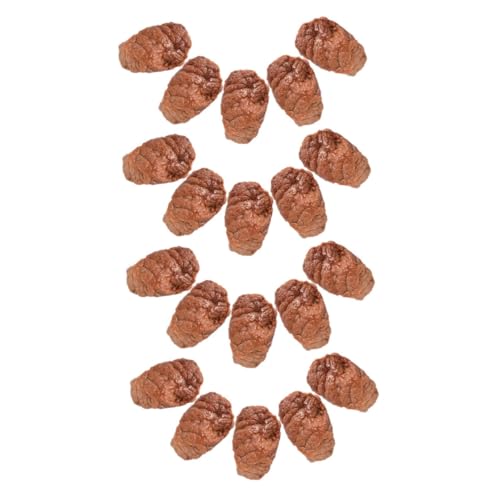 Milisten 20 Stück Teiliges PVC Simuliertes Fleischspielzeug Realistische Unregelmäßige Rindfleischstücke mit Detailgetreuer Textur Robuste Langlebige Kunstfleischmodelle für Kinderküche von Milisten