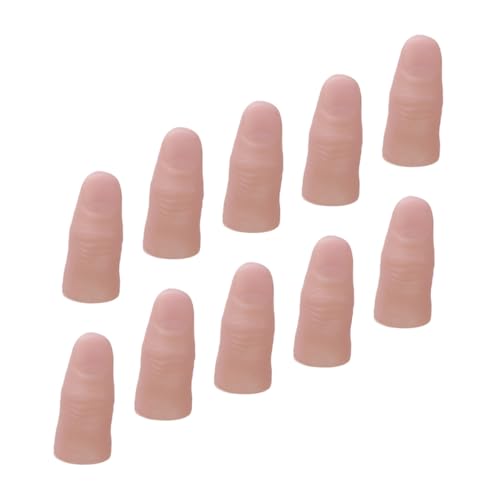 Milisten 20 Stück Teiliges Realistische Fake Finger Requisiten aus Vinyl mit Künstlichen Nägeln Weiche und Bequeme Fingerkostüm Accessoires für Halloween Party Theater und Cosplay Milisten 20 Stück Teiliges Realistische Fake Finger Requisiten aus Vinyl mit Künstlichen Nägeln Weiche und Bequeme Fingerkostüm Accessoires für Halloween Party Theater und Cosplay von Milisten