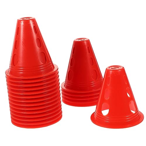 Milisten 20 Stück Trainingskegel für Rollschuhlaufen Windfeste Marker mit Löchern für Hindernisparcours und Sportübungen Leuchtende Farben Stapelbar und Stabil Milisten 20 Stück Trainingskegel für Rollschuhlaufen Windfeste Marker mit Löchern für Hindernisparcours und Sportübungen Leuchtende Farben Stapelbar und Stabil von Milisten