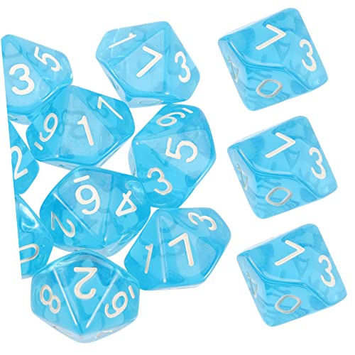 Milisten 20 Stück Transparente Digitale Würfel Rollenspiel Würfel Würfelspiel riesige Würfel Retro-Würfel Massenwürfel zehn Kinderbrettspiele Spielzubehör Brettspiel Würfel Acryl Blau Milisten 20 Stück Transparente Digitale Würfel Rollenspiel Würfel Würfelspiel riesige Würfel Retro-Würfel Massenwürfel zehn Kinderbrettspiele Spielzubehör Brettspiel Würfel Acryl Blau von Milisten