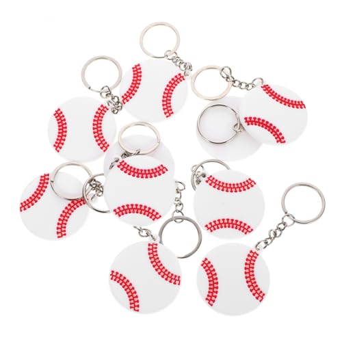 Milisten 20 Stück Volleyball Schlüsselanhänger Teiliges PVC Sport Schlüsselband Langlebig und Farbenfroh für Partys und Dekoration für Taschen und Rucksäcke von Milisten