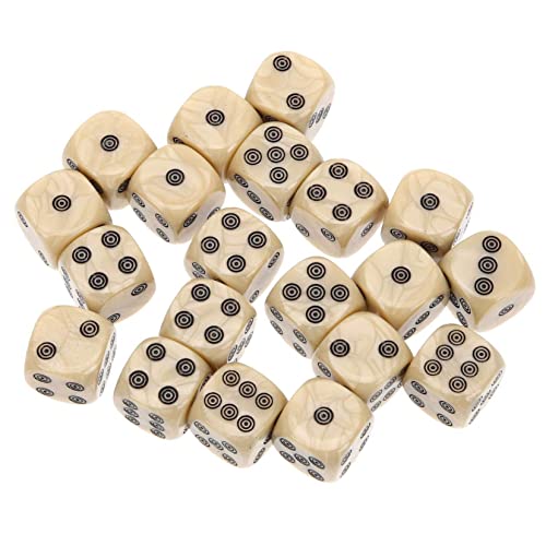 Milisten 20 Stück Würfel -brettspielzubehör Klein Dekorativ Groß Ausgefallene Würfel Standard-spielwürfel Zubehör Für Brettspiele Brettspiel Würfel Farbige Würfel Acryl von Milisten