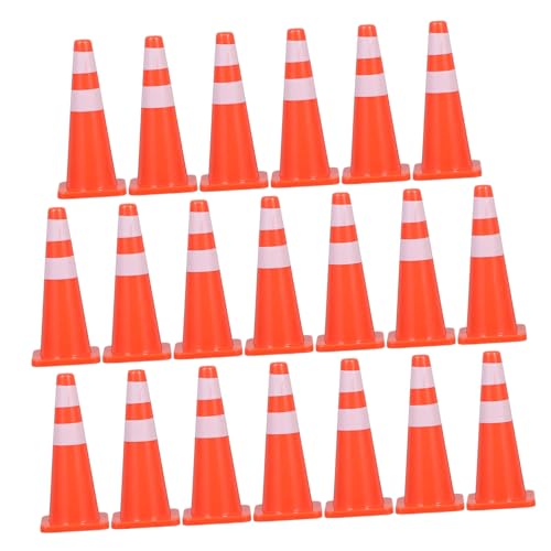 Milisten 20 Stück -straßensperren-Requisiten Verkehrszeichen Aus Mini-leitkegel Verkehrsspielzeug Straßenschilder Leitkegel Für Kleine PVC Orange Milisten 20 Stück -straßensperren-Requisiten Verkehrszeichen Aus Mini-leitkegel Verkehrsspielzeug Straßenschilder Leitkegel Für Kleine PVC Orange von Milisten