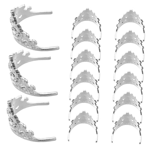 Milisten 20 Stücke Puppe Krone Prinzessin Puppen Kleine Kleine Winzige Puppe Decor Mini Kronen Krone Schmuck Silber Kunststoff von Milisten