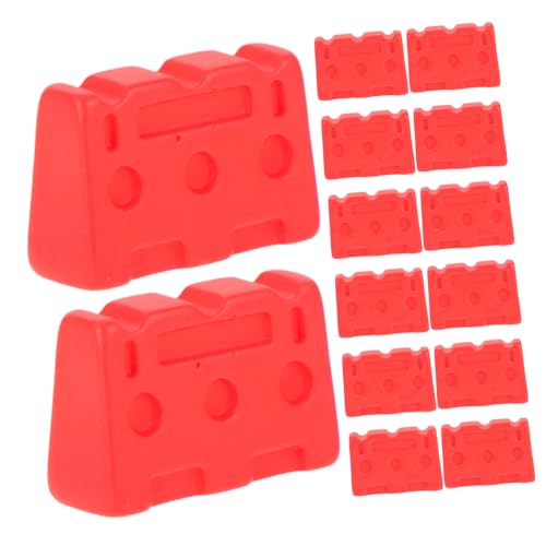 Milisten 20 Stücke Zeichen Mini BAU Mini Garten Decor Rot Harz von Milisten