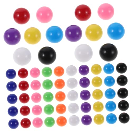 Milisten 200 Stück Bunte Kunststoffkugeln Ersatzspielkugeln für Mathe Lernspielzeug Farbenfrohe Zählkugeln für Geeignet für Chinesisches Damespiel und Kugelbahn von Milisten